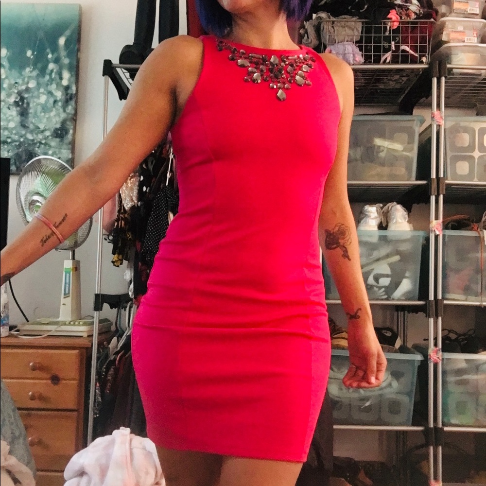 Pink JLo dress